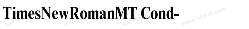 TimesNewRomanMT Cond字体转换